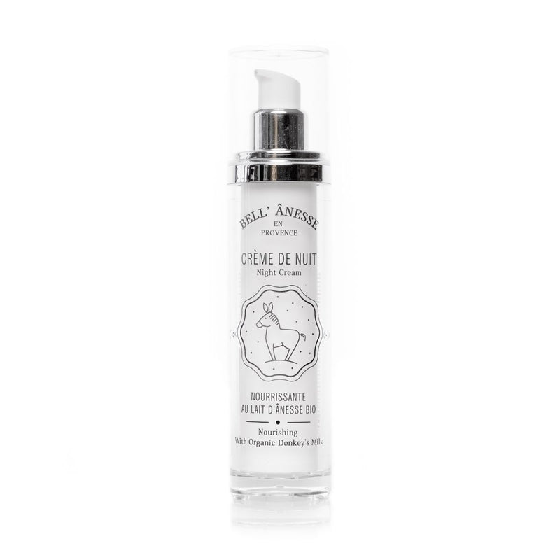 Crème de Nuit Nourrissante au Lait d'Ânesse BIO