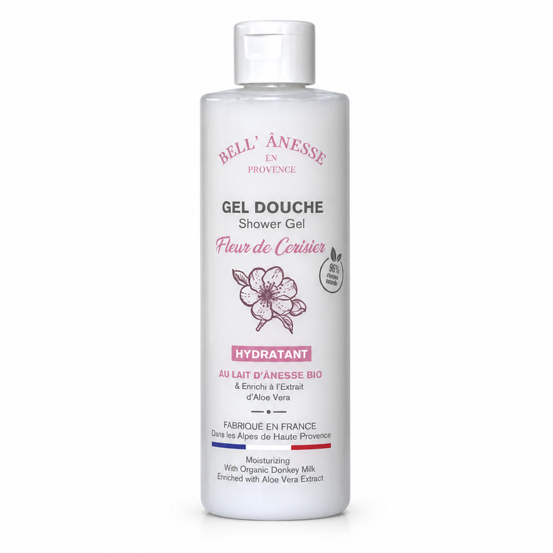 Gel Douche Fleur de Cerisier au Lait d'Ânesse BIO