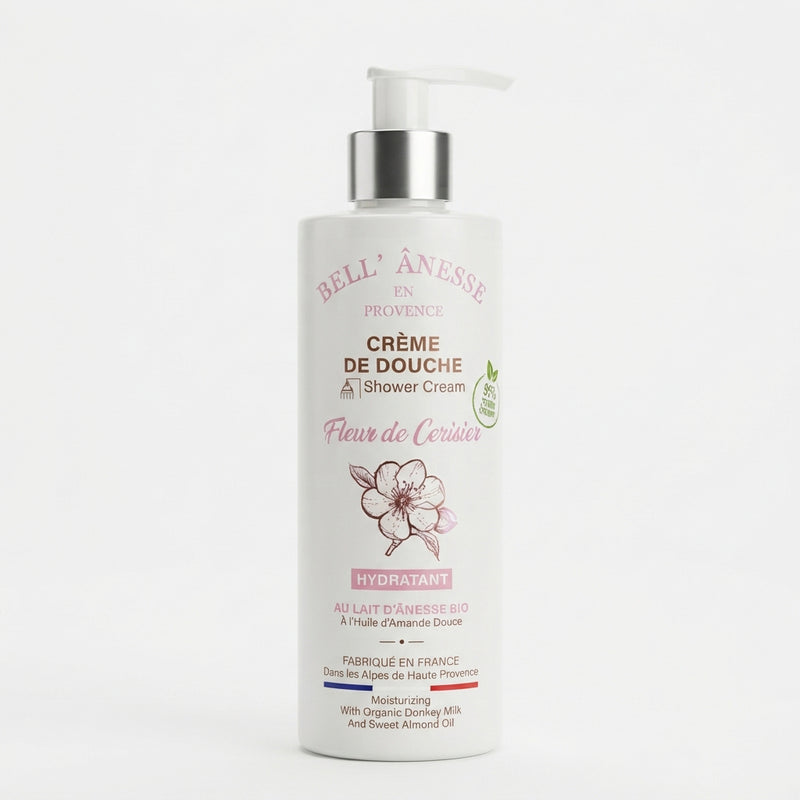 Crème de Douche Fleur de Cerisier au Lait d'Ânesse BIO