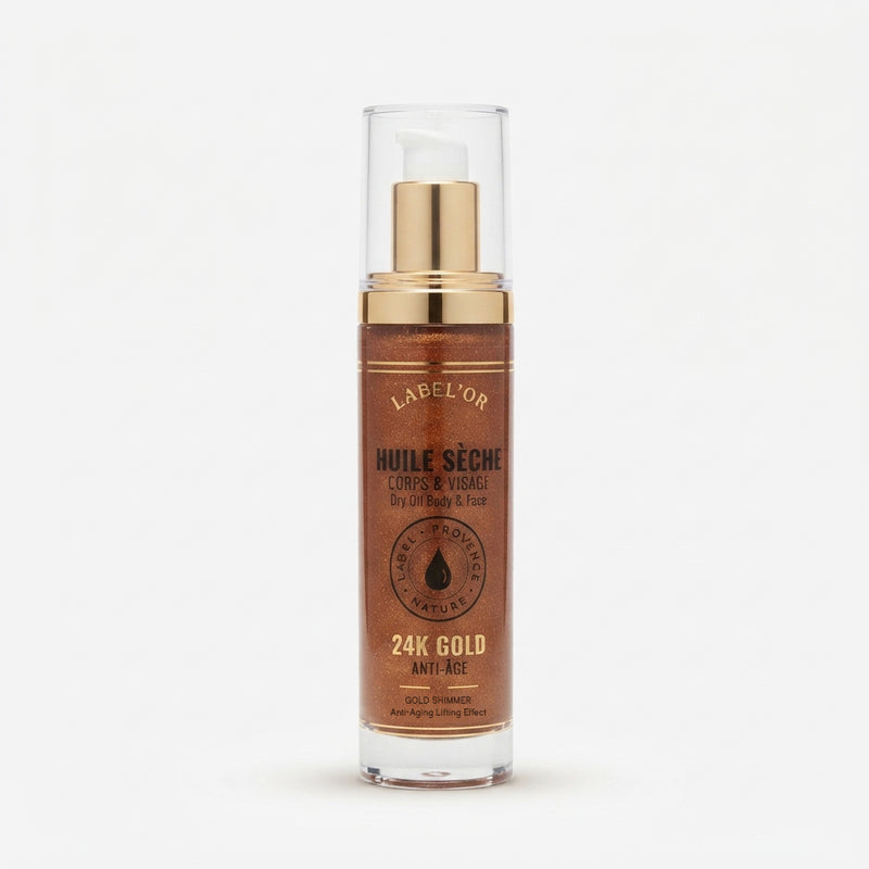 Huile Sèche Corps et Cheveux 24K Gold