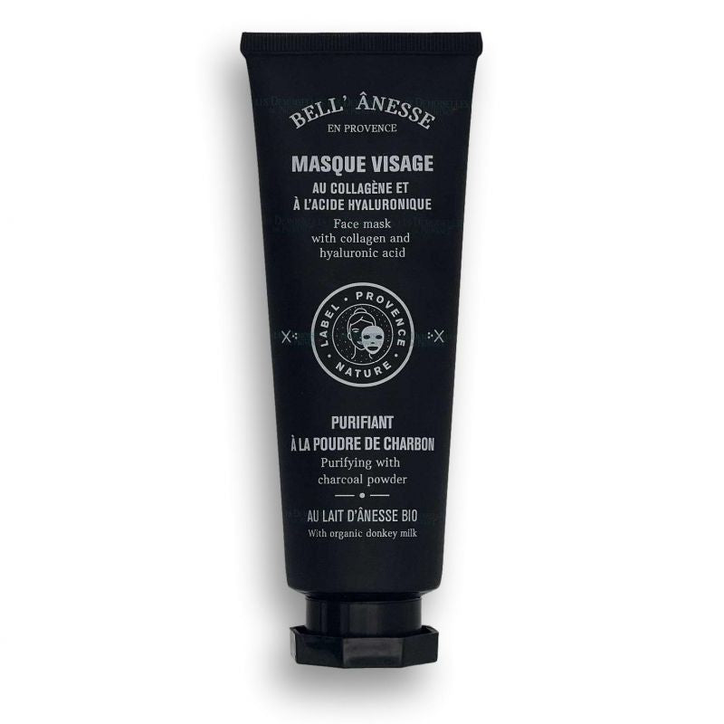 Masque Visage Purifiant au Charbon, au Lait Frais d'Ânesse BIO