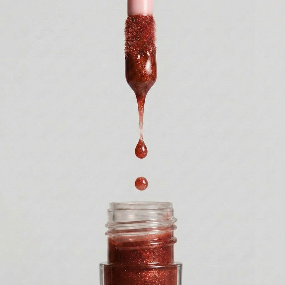 Encre à Lèvres Métallique – couleur Marron Glacé