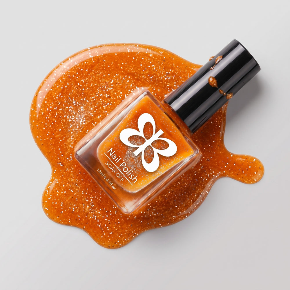 Vernis à Ongles HD – couleur Clémentine Scintillante
